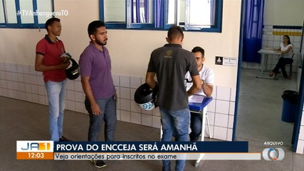Prova do Encceja ocorre neste domingo (23)