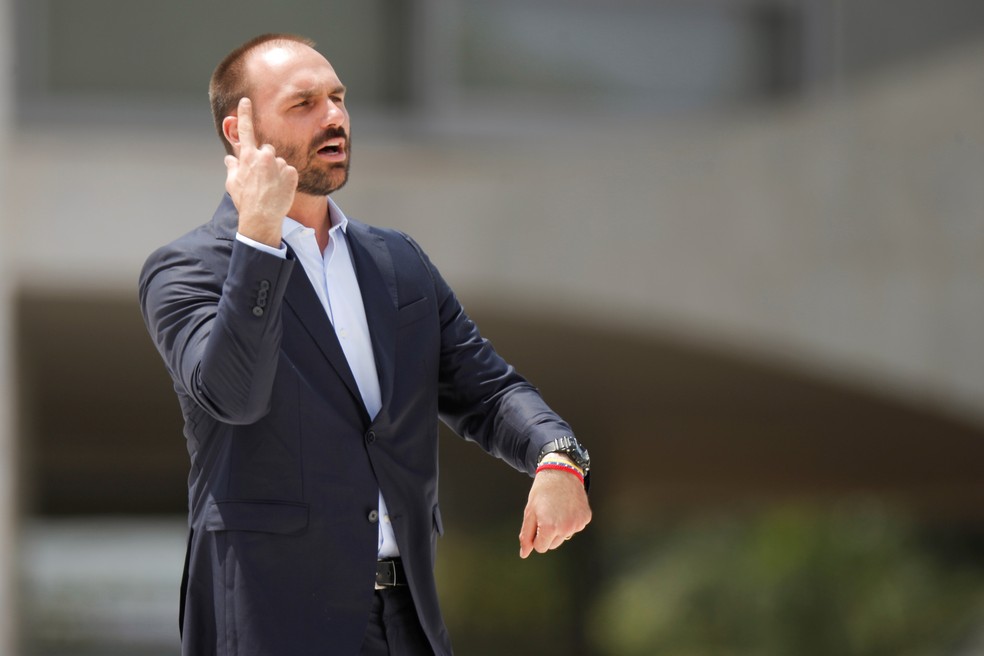 O deputado federal Eduardo Bolsonaro, filho do presidente Jair Bolsonaro — Foto: Adriano Machado/Reuters