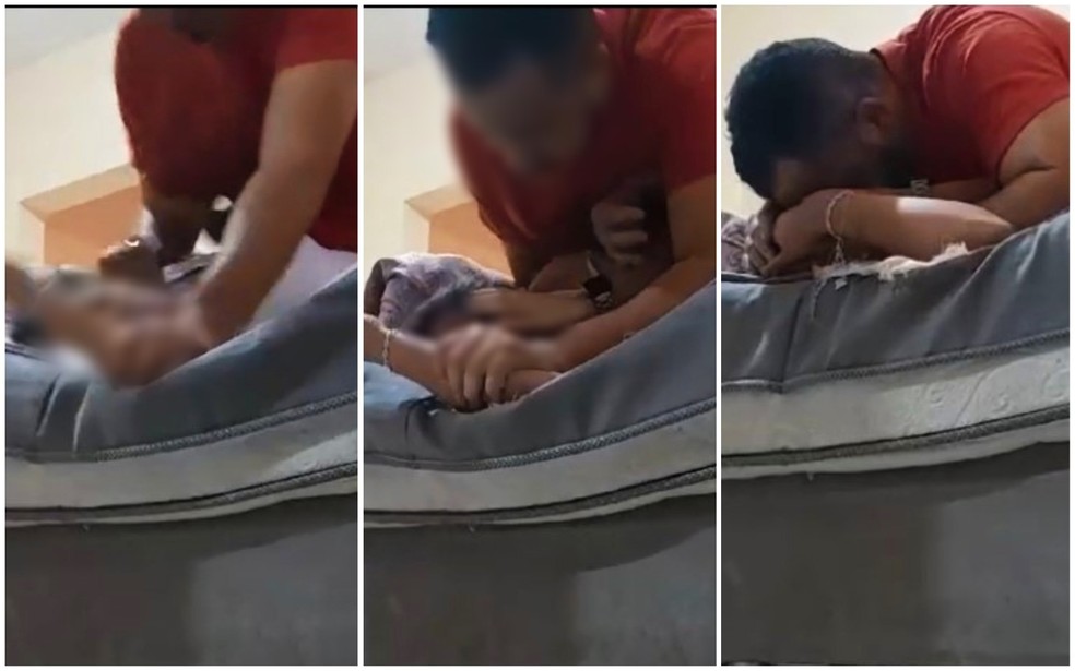 Mulher gravou agressões do marido em Sorocaba (SP) — Foto: Arquivo Pessoal