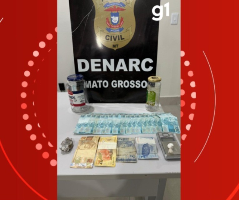 Quatro pessoas são presas em operação que investiga tráfico de drogas e comércio ilegal de armas em Cuiabá