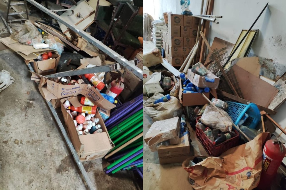 Fiscalização interdita distribuidora e apreende 5 toneladas de produtos impróprios em Maceió — Foto: Vigilância Sanitária de Maceió