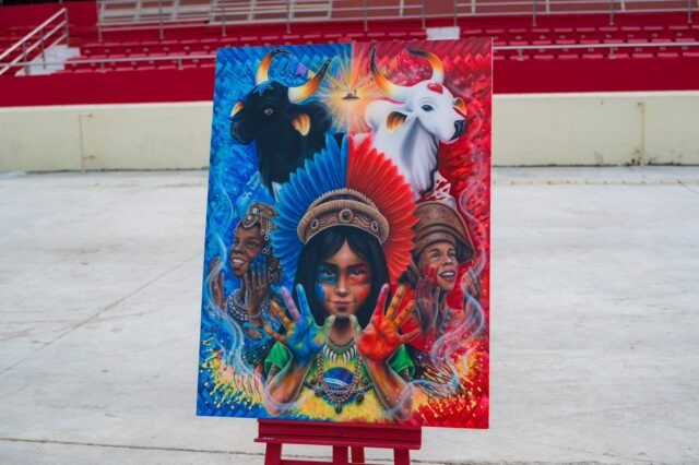 Obra 'Parintins, a Cor da Minha Raça' é escolhida como tela oficial do Festival Folclórico de 2026