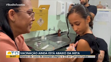 Baixa procura pela vacinação contra o sarampo preocupa saúde no Tocantins