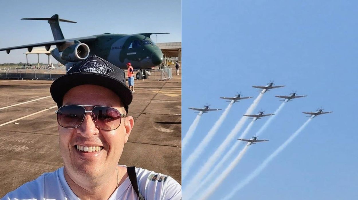 Apaixonado por aviação, vendedor fotografa o Domingo Aéreo há 31 anos no interior de SP: 'Um vício'