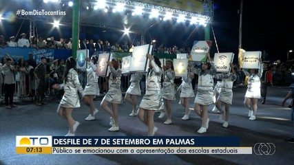 Estudantes de Palmas e forças de segurança brilham no desfile de 7 de setembro