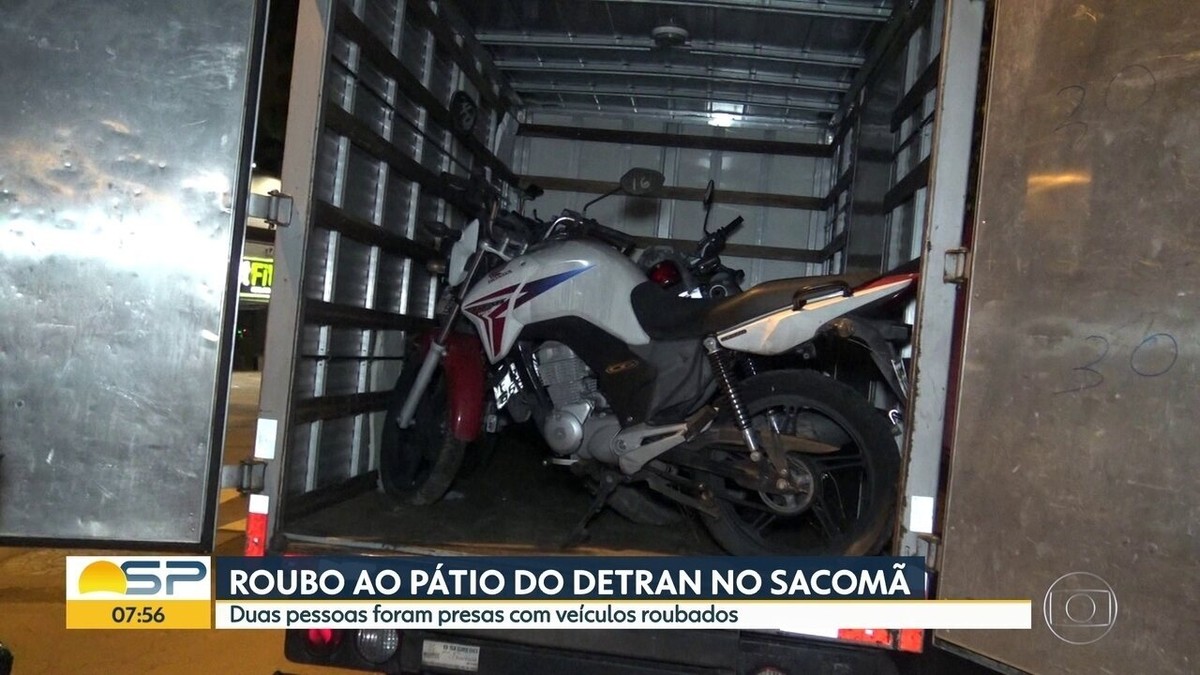 Dupla é presa por roubo motos de pátio de apreensões do Detran em SP