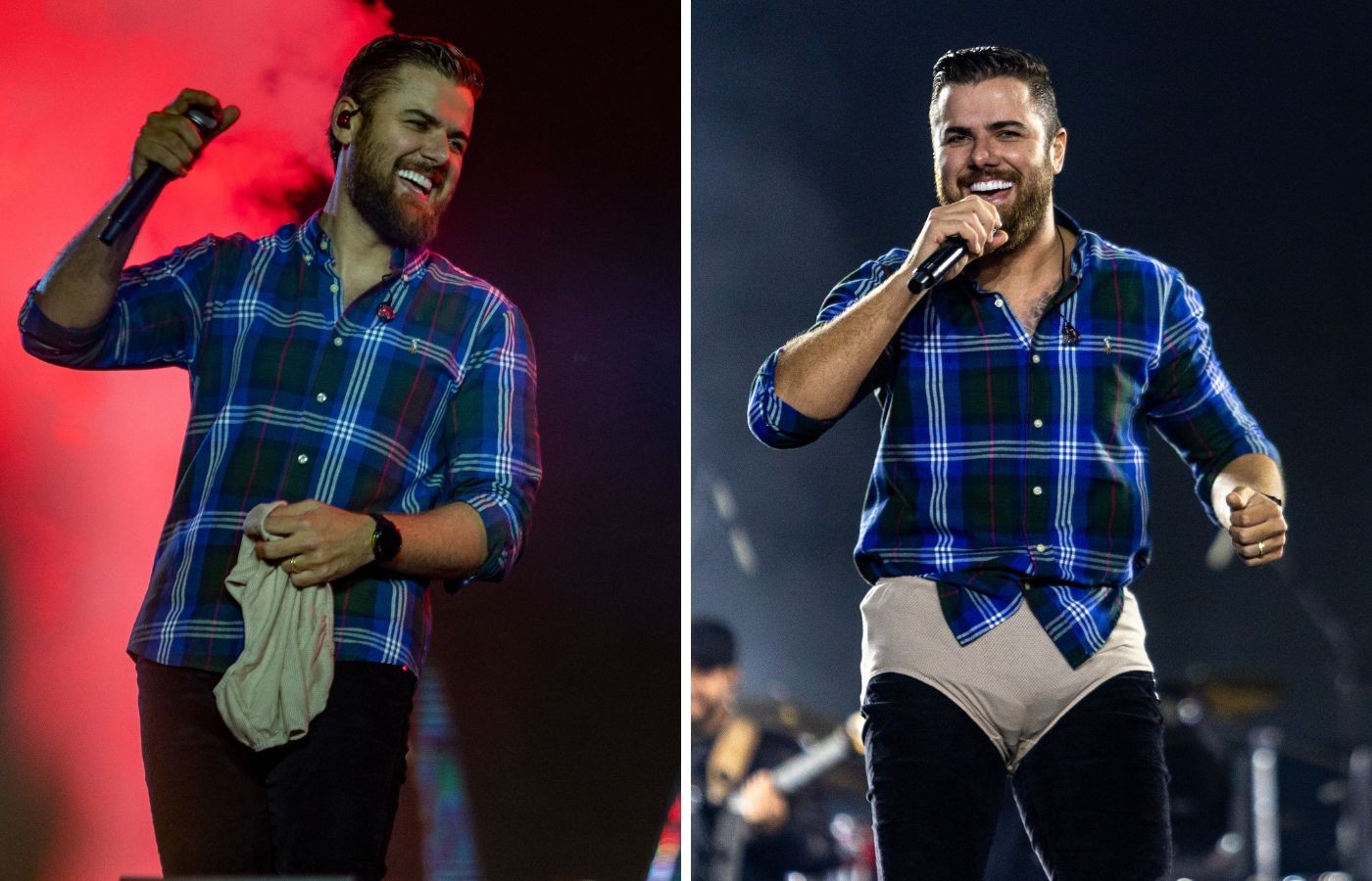 Entre risadas, Zé Neto veste cueca de fã e ironiza música que já deu problema: 'Master de boa'