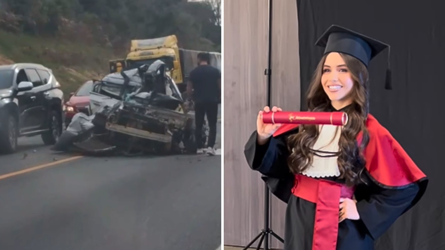 Estudante de Odontologia que morreu em acidente no Paraná voltava de viagem onde havia sido premiada; veja quem era a jovem