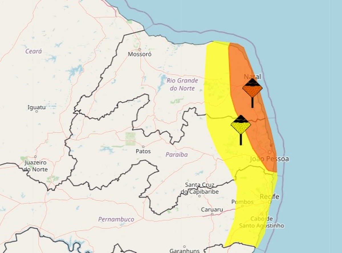 Inmet Emite Alertas De Acumulado De Chuvas Para 75 Cidades Do Rn Veja Lista Rio Grande Do 