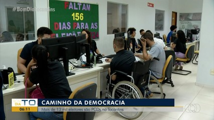 Mais de 13 mil eleitores são PCDs no Tocantins