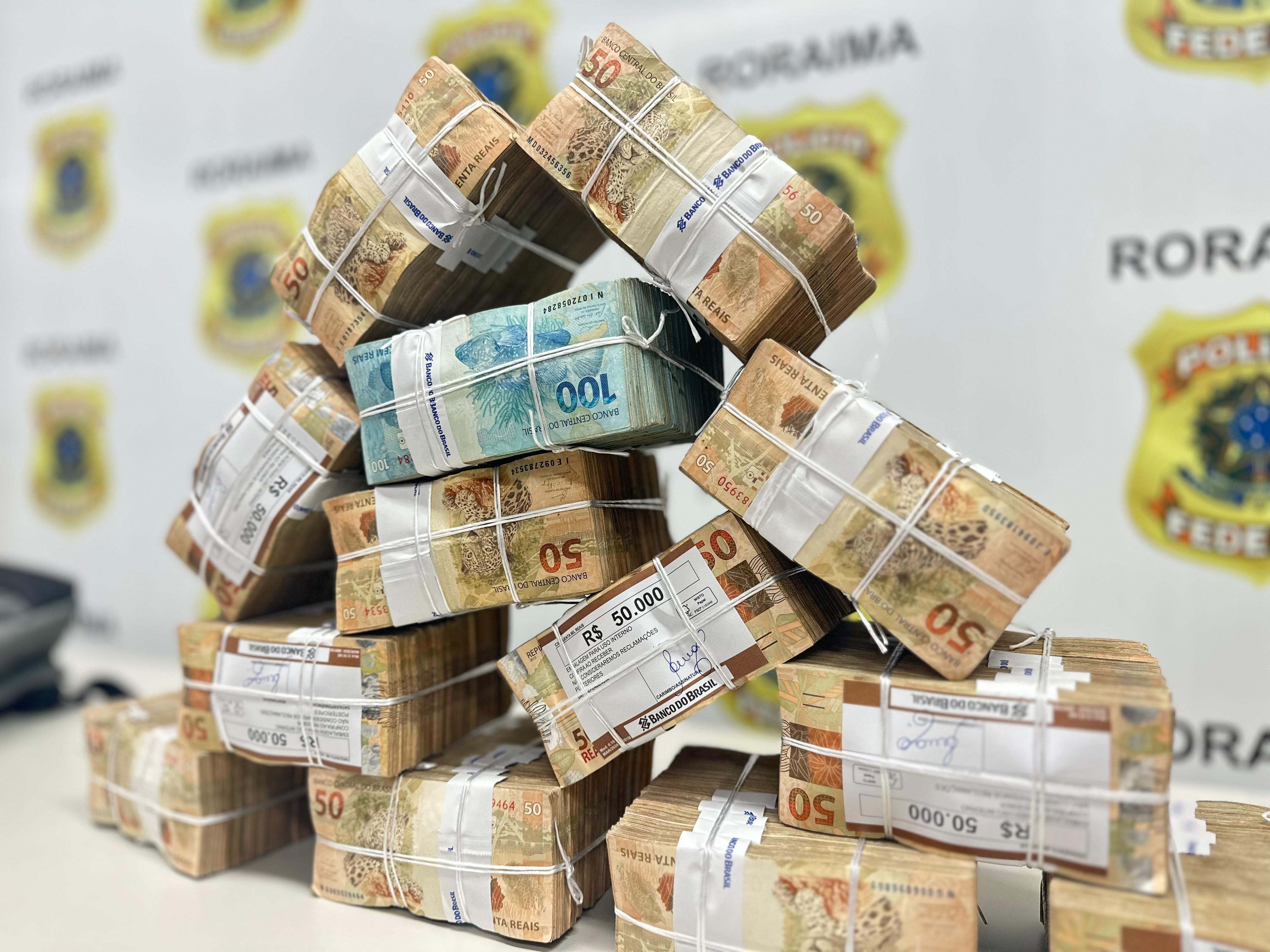 Suspeito de lavagem de dinheiro é preso pela PF com R$ 700 mil em espécie em Boa Vista