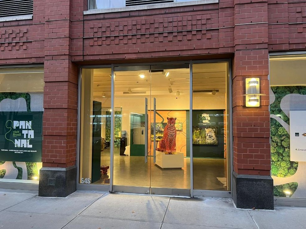 Galeria Visit Brasil – Pantanal é inaugurada no distrito de Chelsea, em Nova York — Foto: Assessoria/Embratur