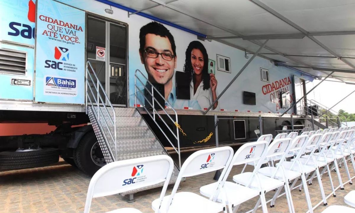 SAC Móvel realiza atendimentos para emissão do novo RG e outros documentos em cidades da Bahia; confira programação