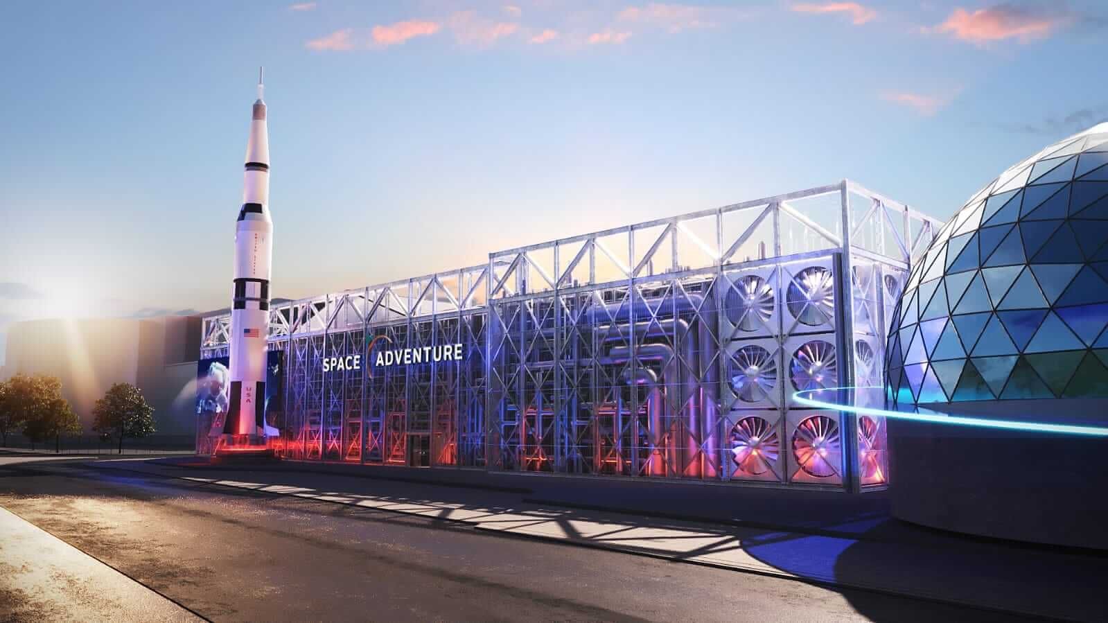 'Parque da Nasa' em SC terá pedaço de foguete, réplica de 40 metros de altura e simulador de decolagem para a lua