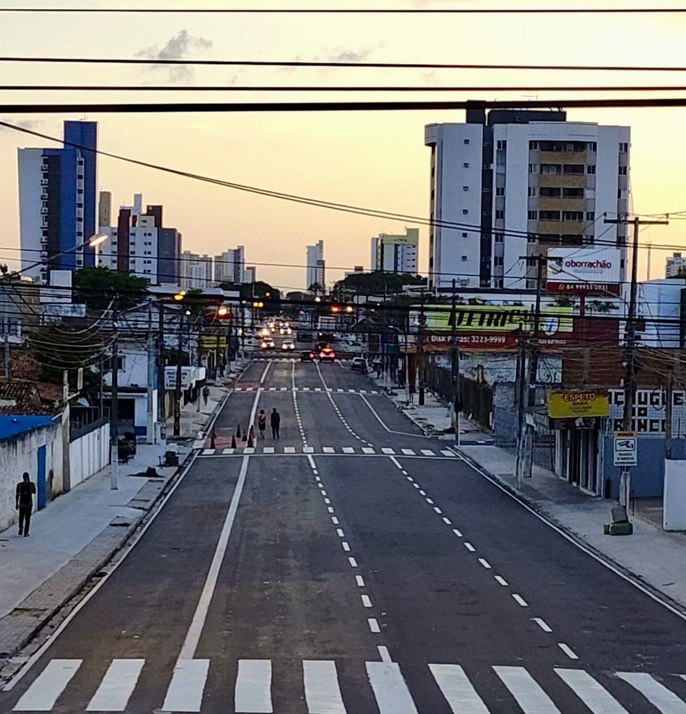 Rua Jaguarari, em Natal, terá mão única a partir de sábado (20) — Foto: STTU/Divulgação