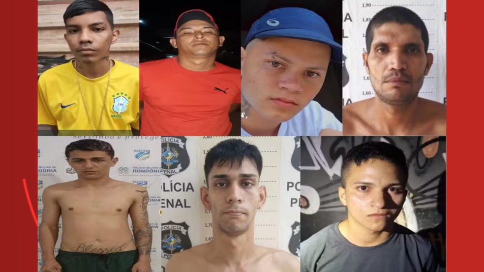 Suspeitos que entraram em confronto com a polícia — Foto: Foto: Reprodução/PM