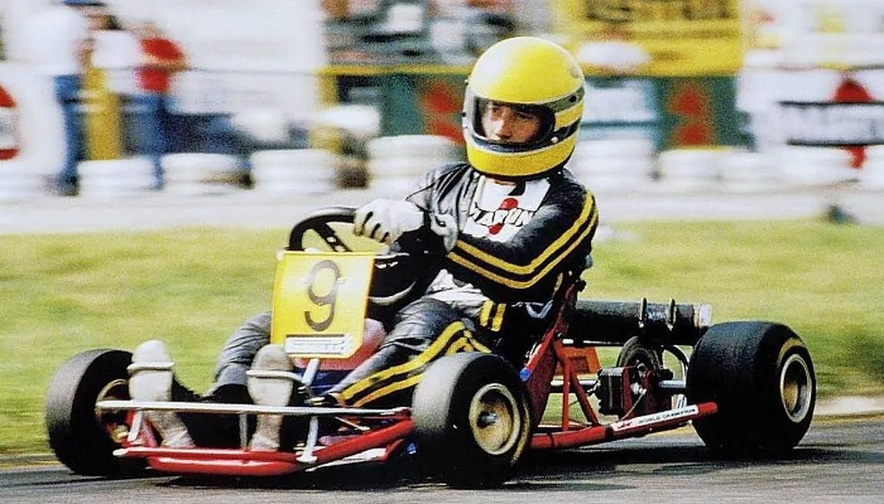 Ayrton Senna no Mundial de Kart de 1981 — Foto: Reprodução