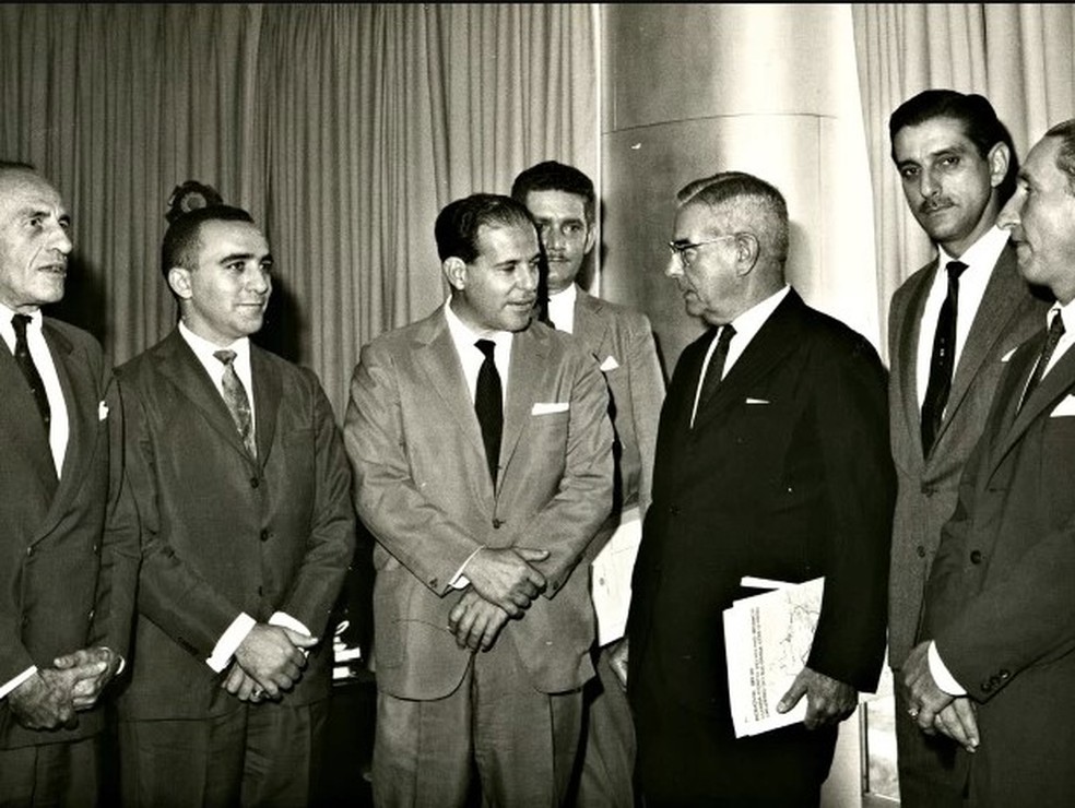 Governador do Acre, José Augusto de Araújo e presidente João Goulart defendiam reforma agrária — Foto: Acervo histórico do Museu Universitário da Ufac