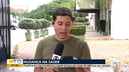 Unidades de saúde de Palmas passam por reformas e atendimentos são transferidos