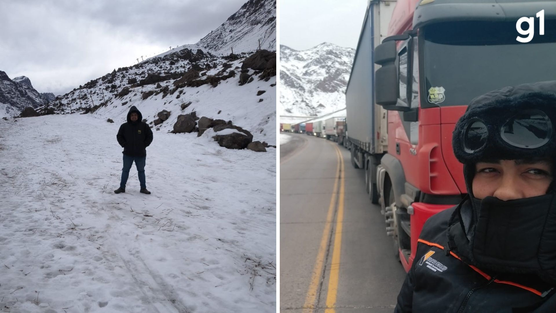 'Deu uma nevasca histórica': Caminhoneiro gaúcho está preso há 40 dias no Chile