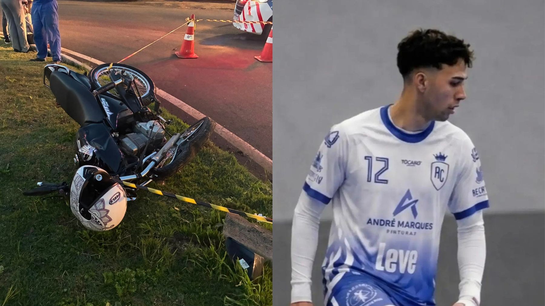 Motociclista de 22 anos morre em acidente de trânsito no Paraná enquanto seguia para o barbeiro 