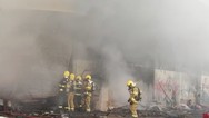 Incndio atinge ginsio de esportes de Campinas, em Goinia