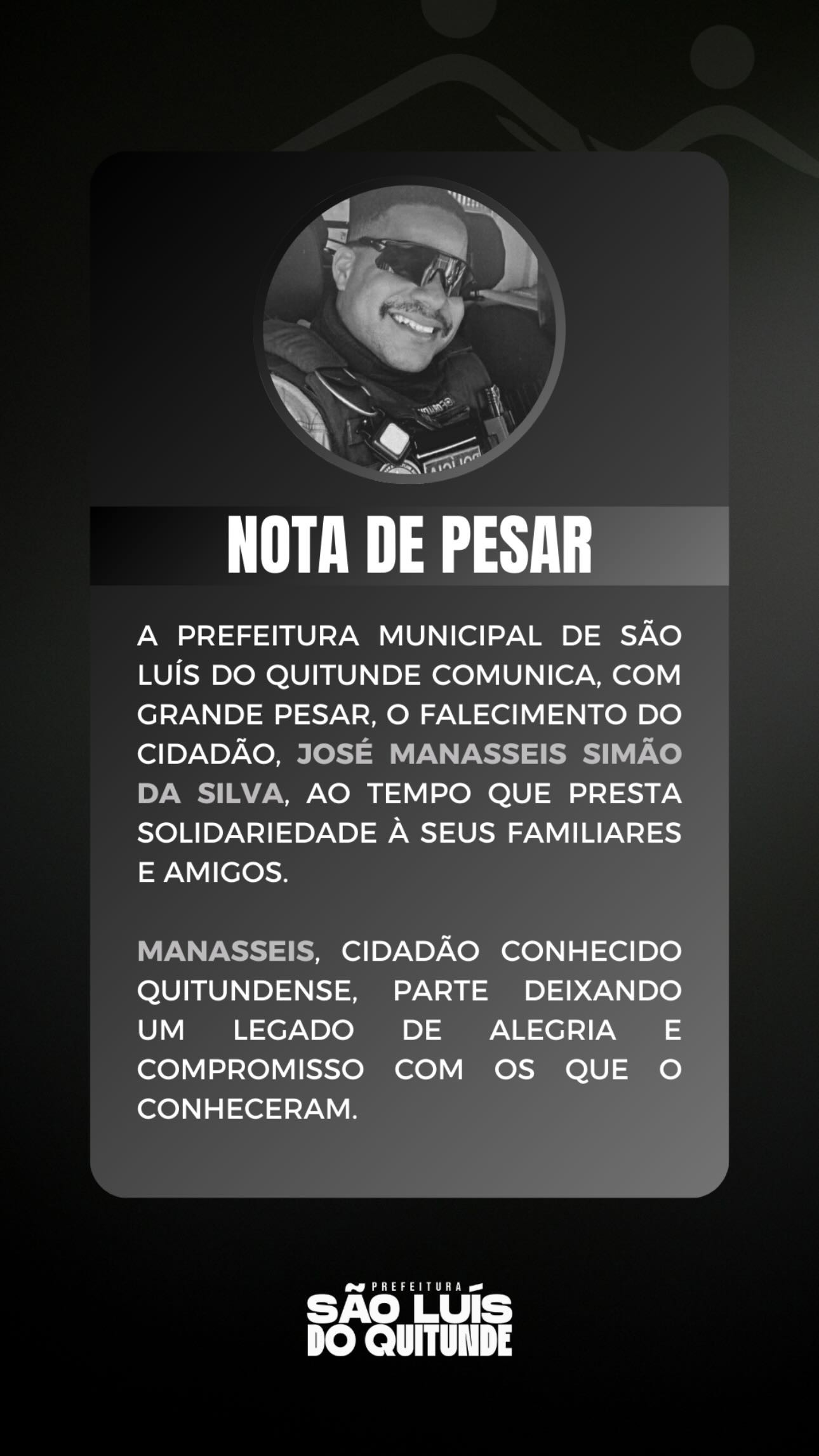 Policial militar morto em acidente em Garanhuns seguia para Alagoas para cuidar do filho doente