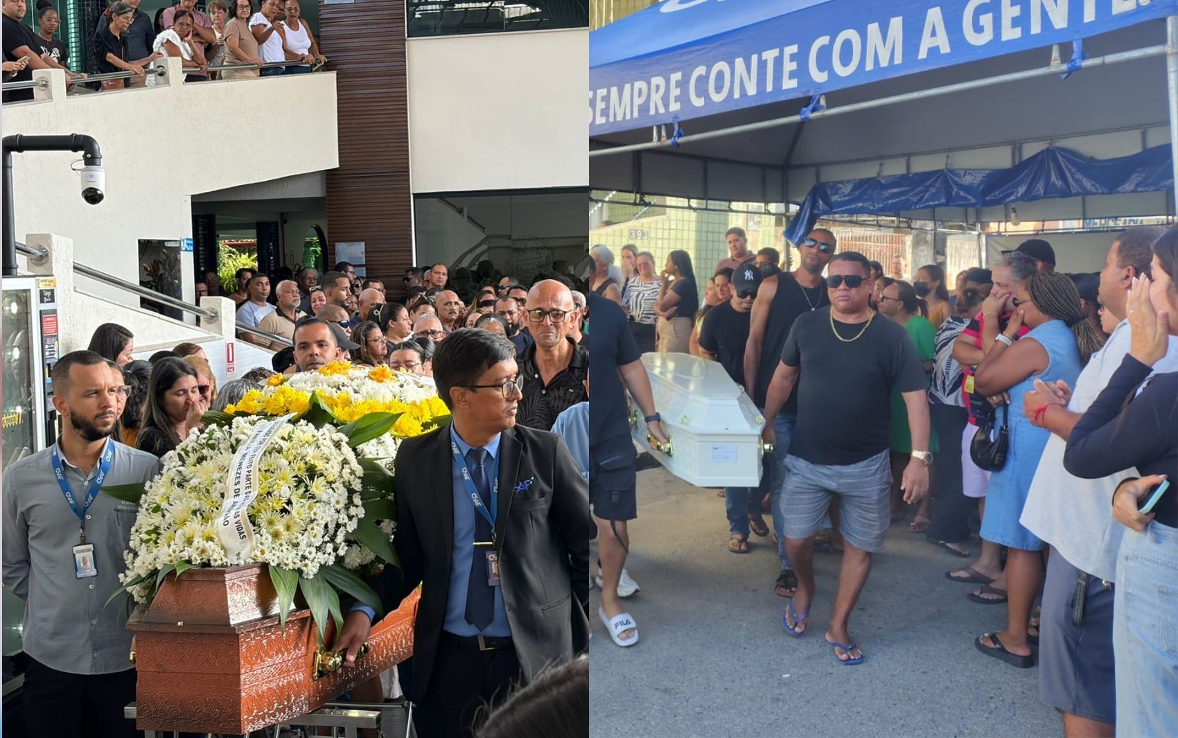 Emoção marca despedidas de guia de turismo e estudante que morreram durante passeio escolar em Itabaiana