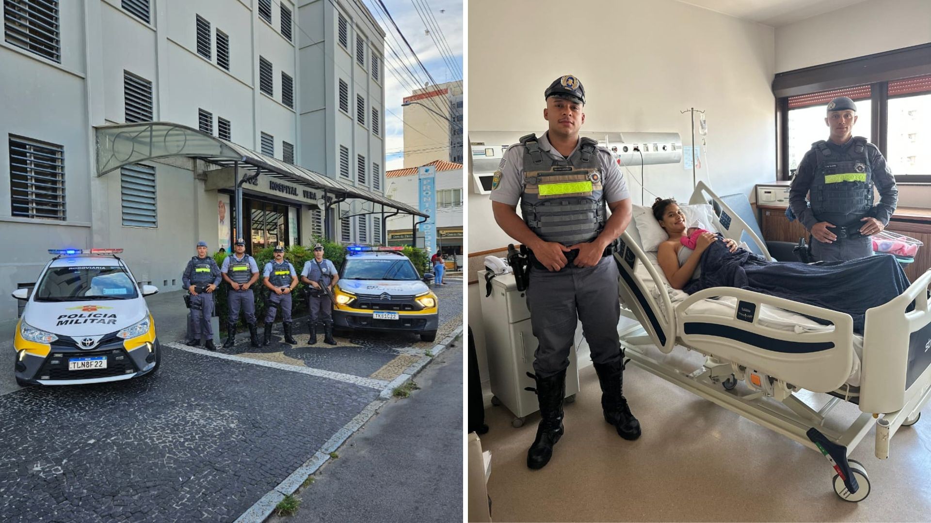 Carro com mulher em trabalho de parto é escoltado pela PM até hospital em Campinas