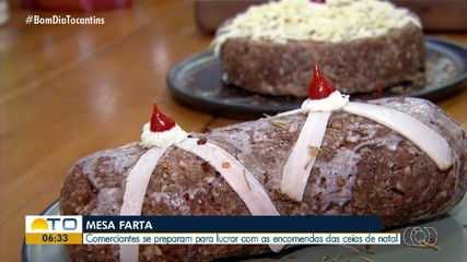Comerciantes estão na expectativa de lucrar com encomendas de pratos pra ceia de Natal