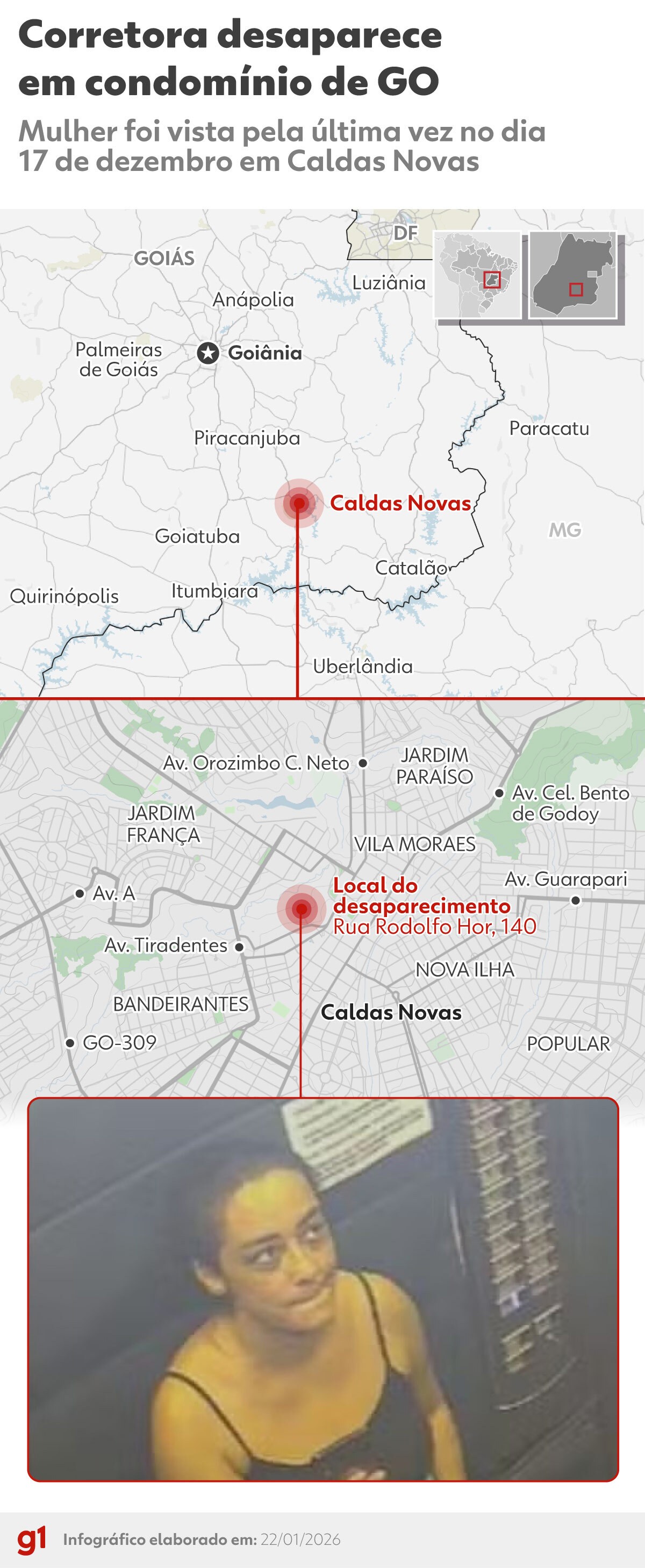 Gravador de câmeras de segurança de prédio de corretora desaparecida é levado para perícia, diz polícia 