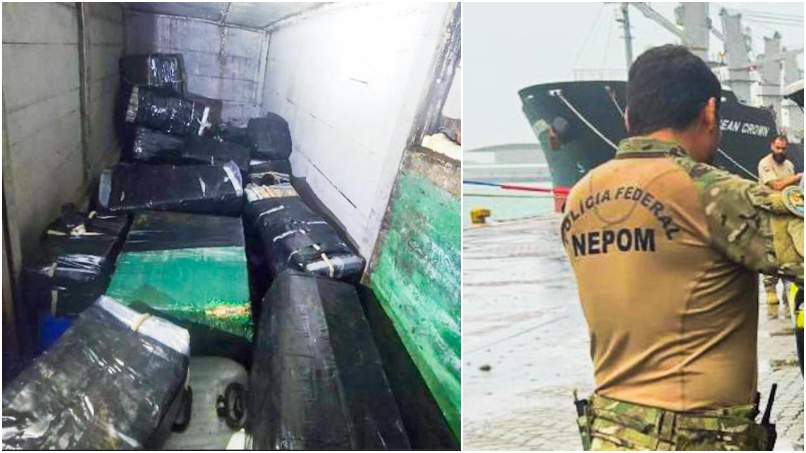 PF apreende carga de 1,3 tonelada droga no Oceano Atlântico em operação internacional