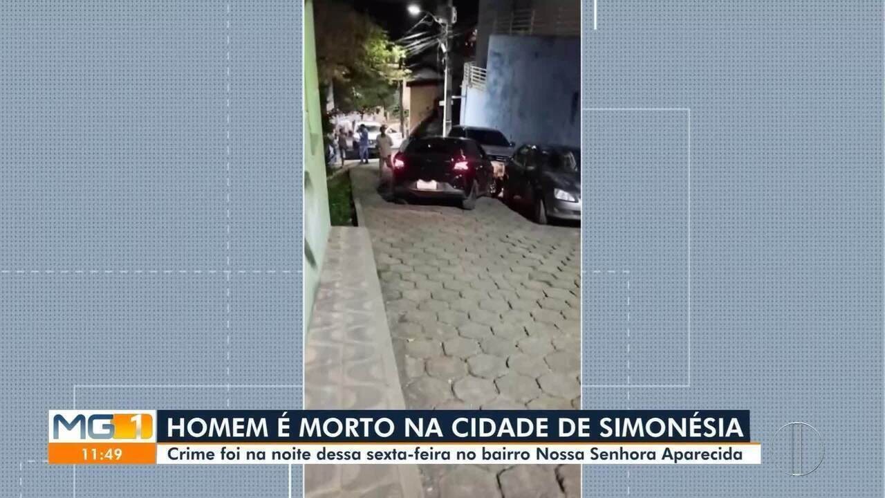 Homem é morto a tiros dentro de carro em Simonésia; mulher também foi atingida por disparo