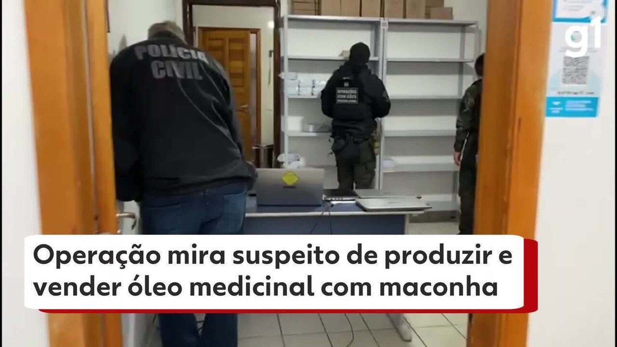 Operação mira suspeitos de produzir e vender medicamentos falsos com substâncias ligadas à maconha em Curitiba