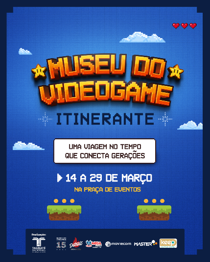 Museu do Videogame Itinerante volta ao Taubaté Shopping em edição de 15 anos