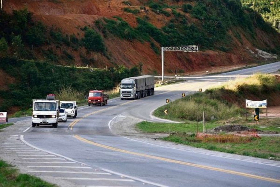Trecho da BR-262 no Espírito Santo. — Foto: Fernando Madeira/Rede Gazeta