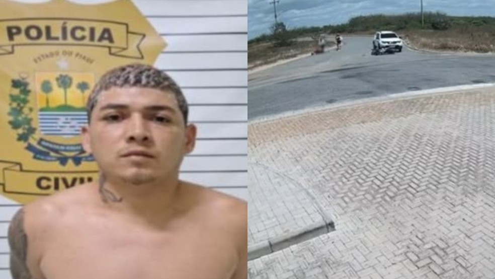 Lucas da Silva Oliveira, de 28 anos, é procurado pela polícia por suspeita de matar o sargento da Polícia Militar do Piauí (PMPI) Arnobio — Foto: Divulgação