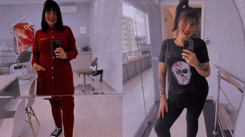 Um ano e três meses depois da cirurgia, Paulliany perdeu mais de 70kg — Foto: Reprodução/Arquivo pessoal/Paulliany Alves