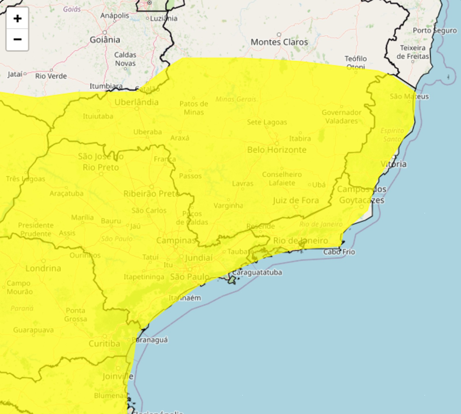 Inmet alerta para tempestade com risco de granizo e ventos de até 60 km/h na sexta; aviso inclui cidades do Norte, Serra e Região dos Lagos do RJ