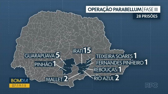 Polícia prende 28 pessoas investigadas por tráfico de drogas - Programa: Bom dia Sábado – Paraná 