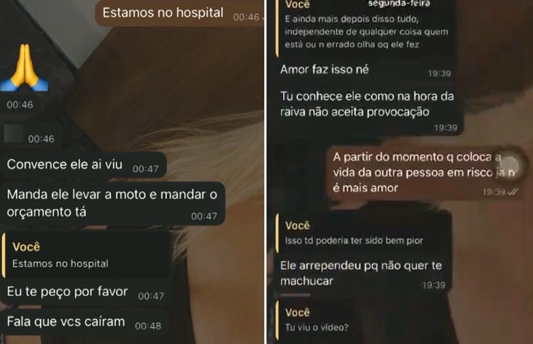 Mãe de suspeito de atropelar a ex e o namorado dela de propósito pede para filho não ser denunciado em SP