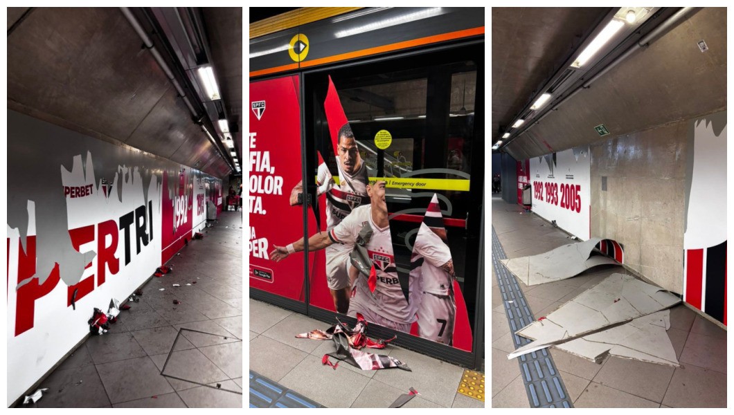 Estação São Paulo/Morumbi, da Linha 4-Amarela, é vandalizada por torcedores santistas após partida do Campeonato Brasileiro