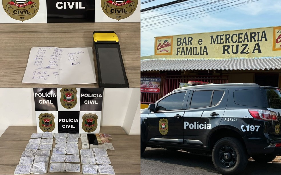 Polícia Civil realiza ação contra apostas ilegais na região de São José do Rio Preto (SP) — Foto: Polícia Civil