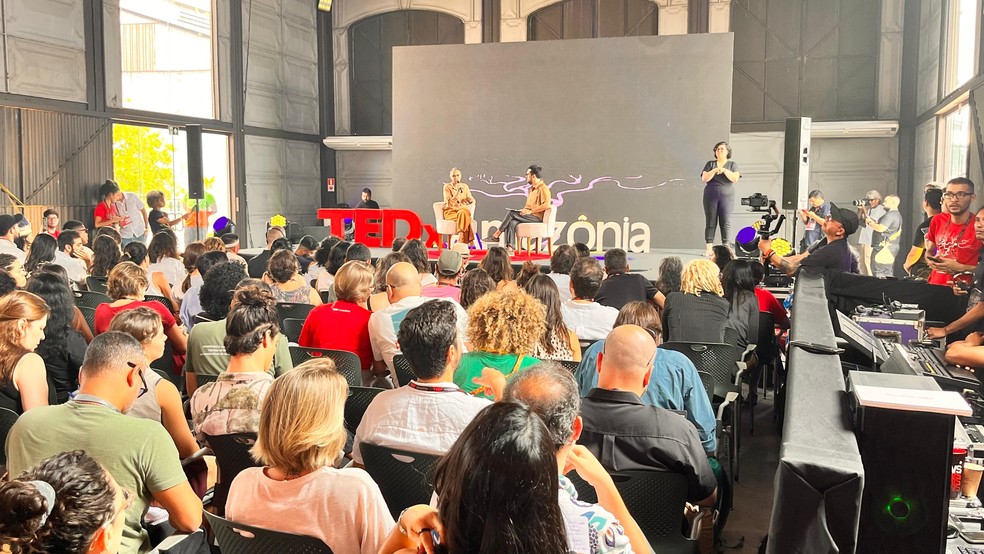 Ministra Marina Silva palestra no evento TEDxAmazônia em Manaus — Foto: Gato Junior/Rede Amazônica