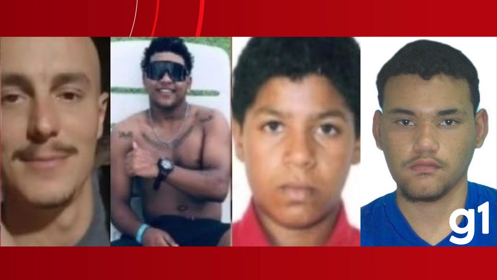 Da esquerda para a direita: Rafael Pereira, Andris, Wilner e Matheus — Foto: Reprodução