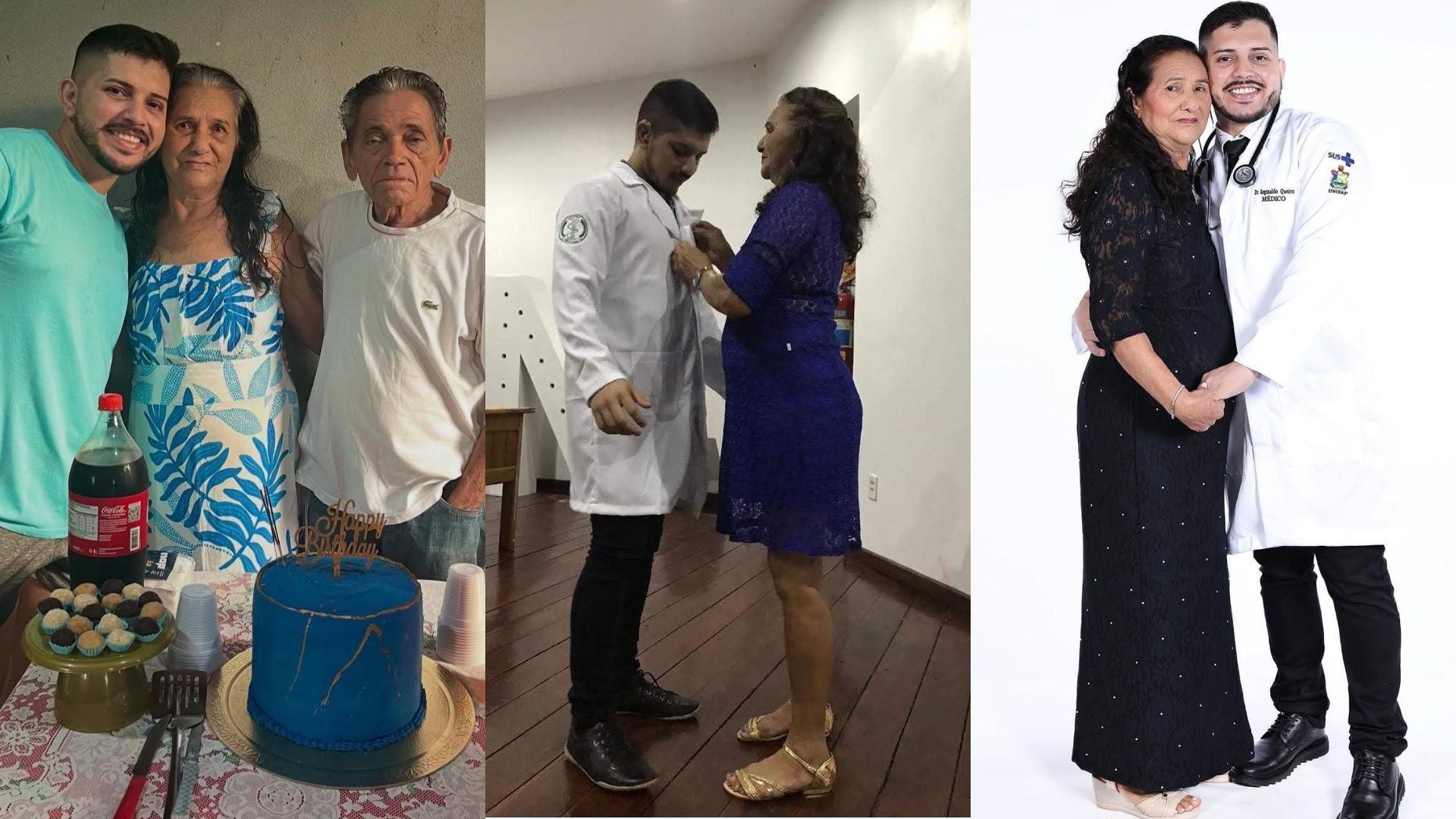 Filho de ambulante e diarista, médico viraliza com vídeo de formatura no Amapá