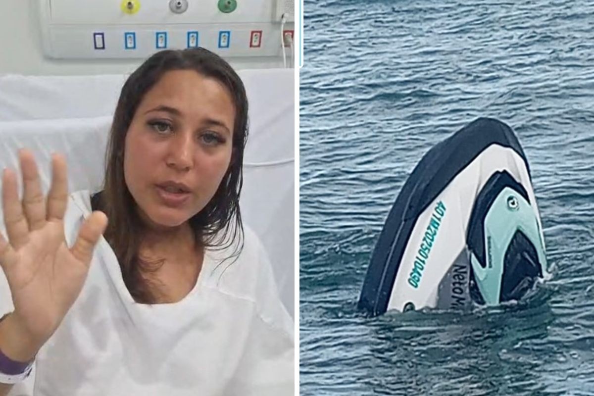 Mulher resgatada após 42 horas à deriva em alto-mar em Ilhabela grava vídeo do hospital: ‘Dor no corpo e garganta’