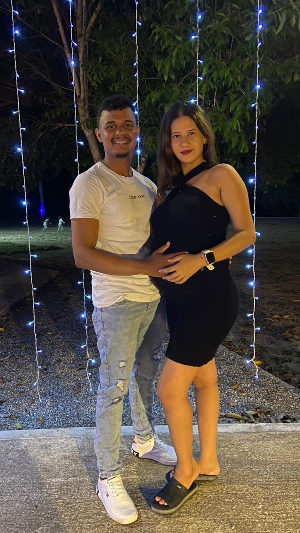 Leandro e Syang estavam juntos há 1 ano e 6 meses, Malya seria a primeira filha do casal. — Foto: Arquivo pessoal