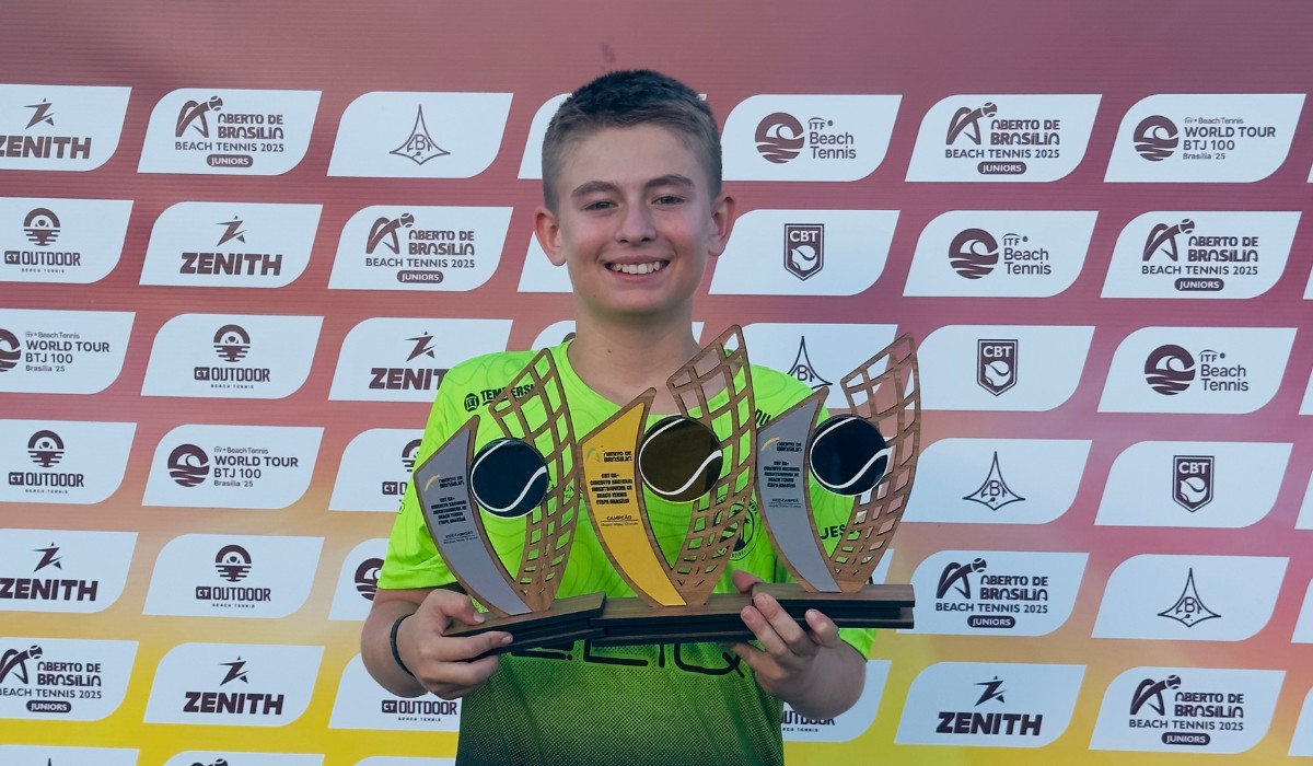 Menino do interior de SP vira promessa do beach tennis e é convocado pela seleção brasileira: 'Honra'