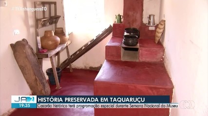 Casarão histórico em Taquaruçu terá programação especial na Semana Nacional do Museu